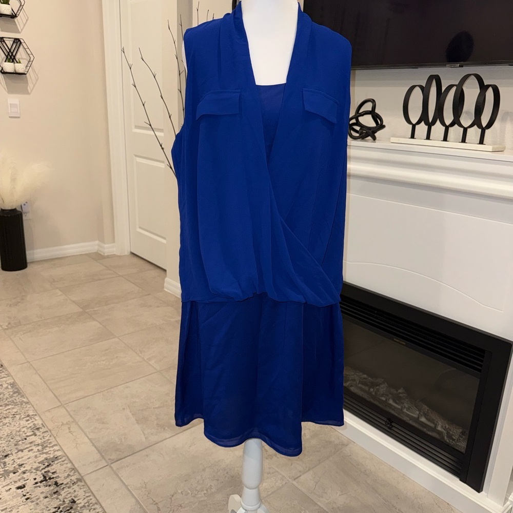 NWT The Limited Cobalt Blue Dress size Large